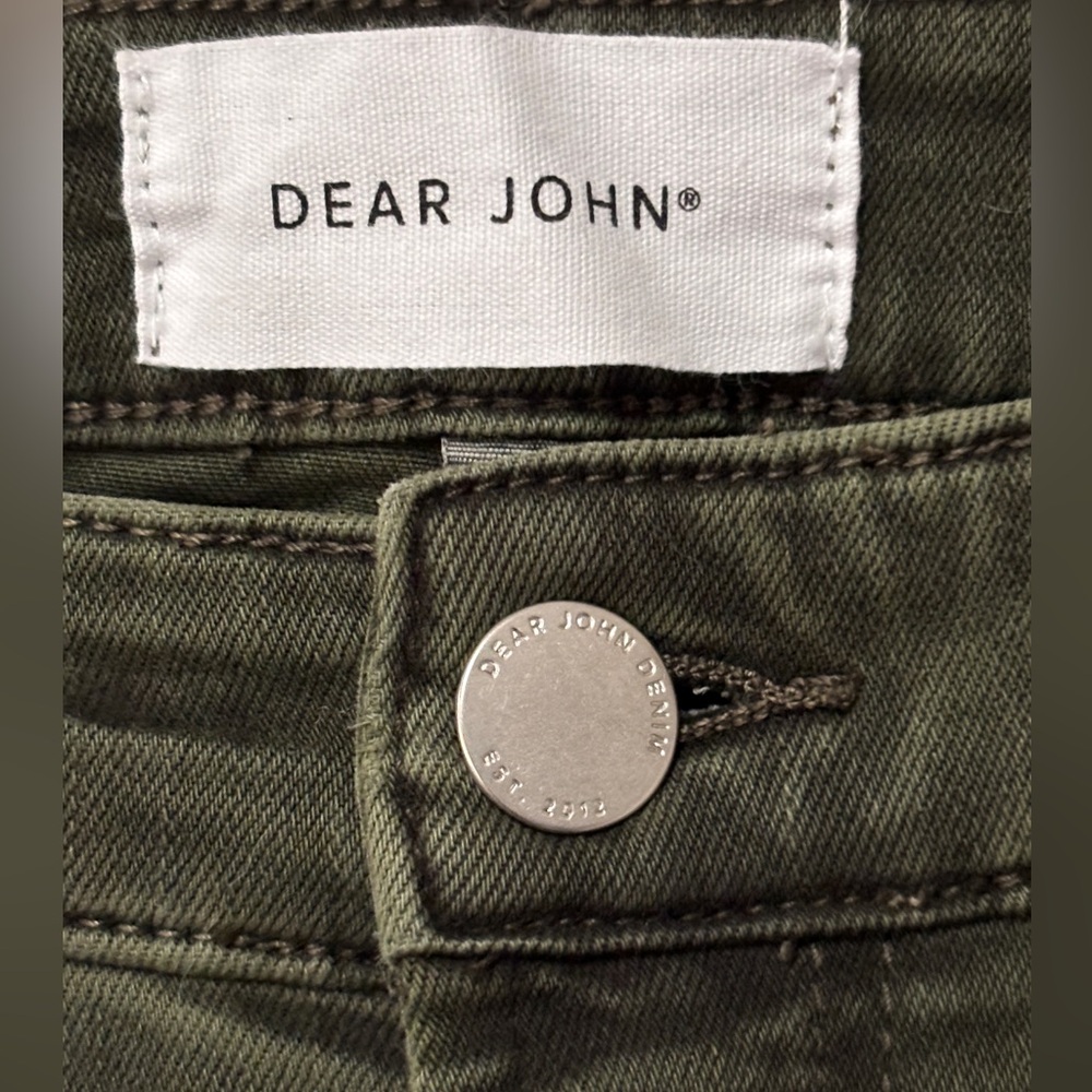 Dear John Olive Green Straight Leg Jeans - Picture 6 of 11